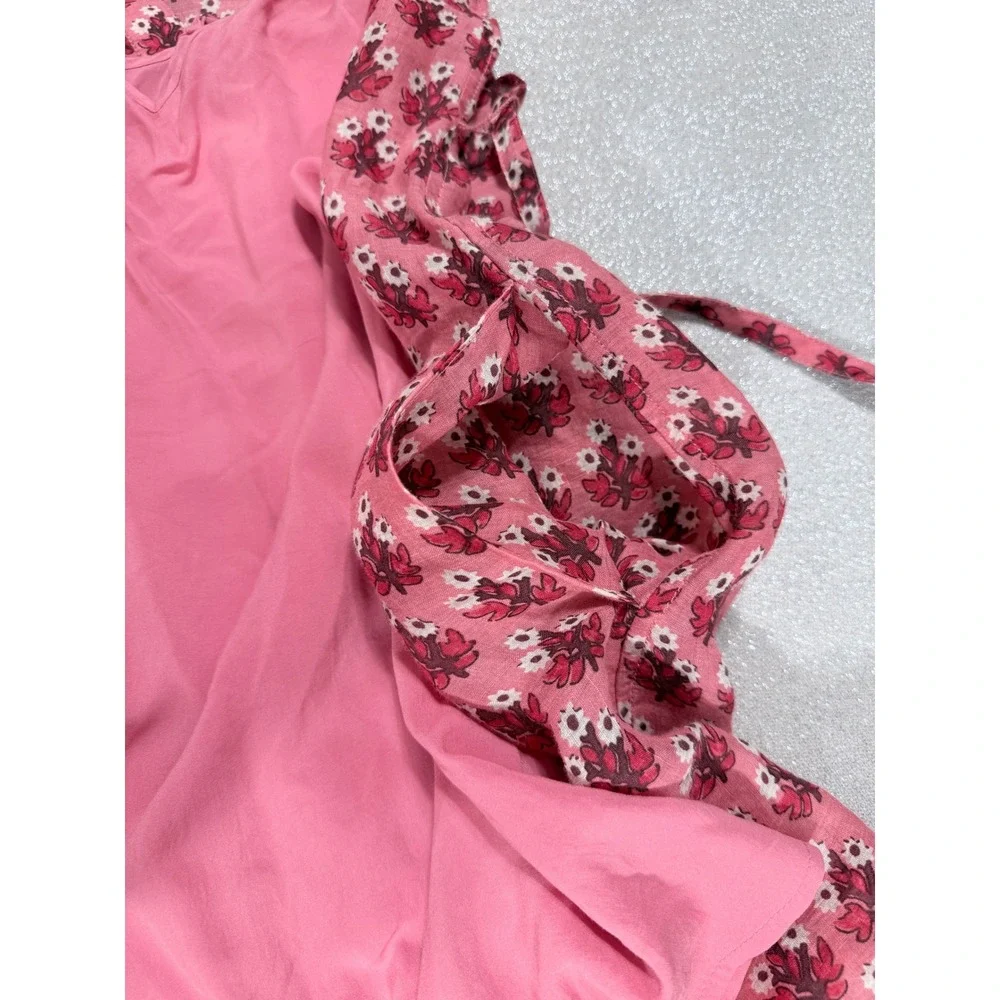 J. Crew Sz XS Cabana Mini Dress in Block-print Ramie $198